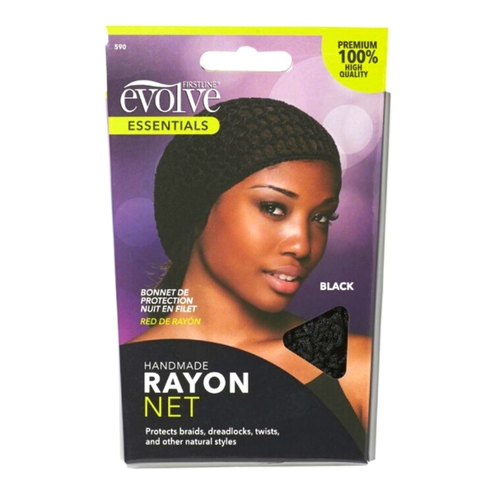 Rayon Black Handmade Hair Net